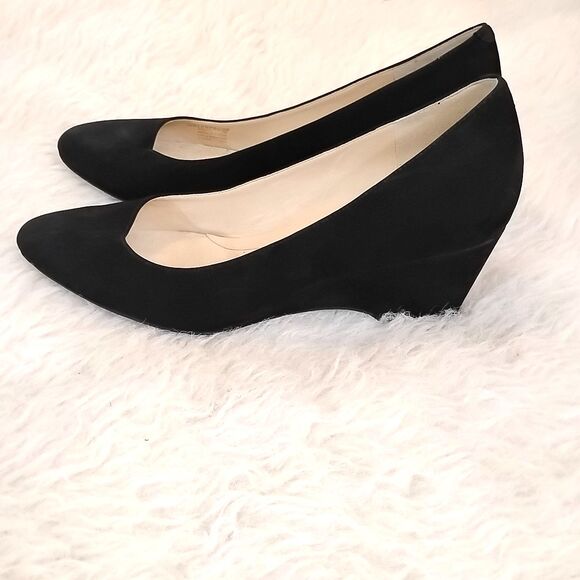 Cole Haan Womens 11 B Black Saude Wedge Heels Slip On 2.5 Heels - Picture 2 of 9